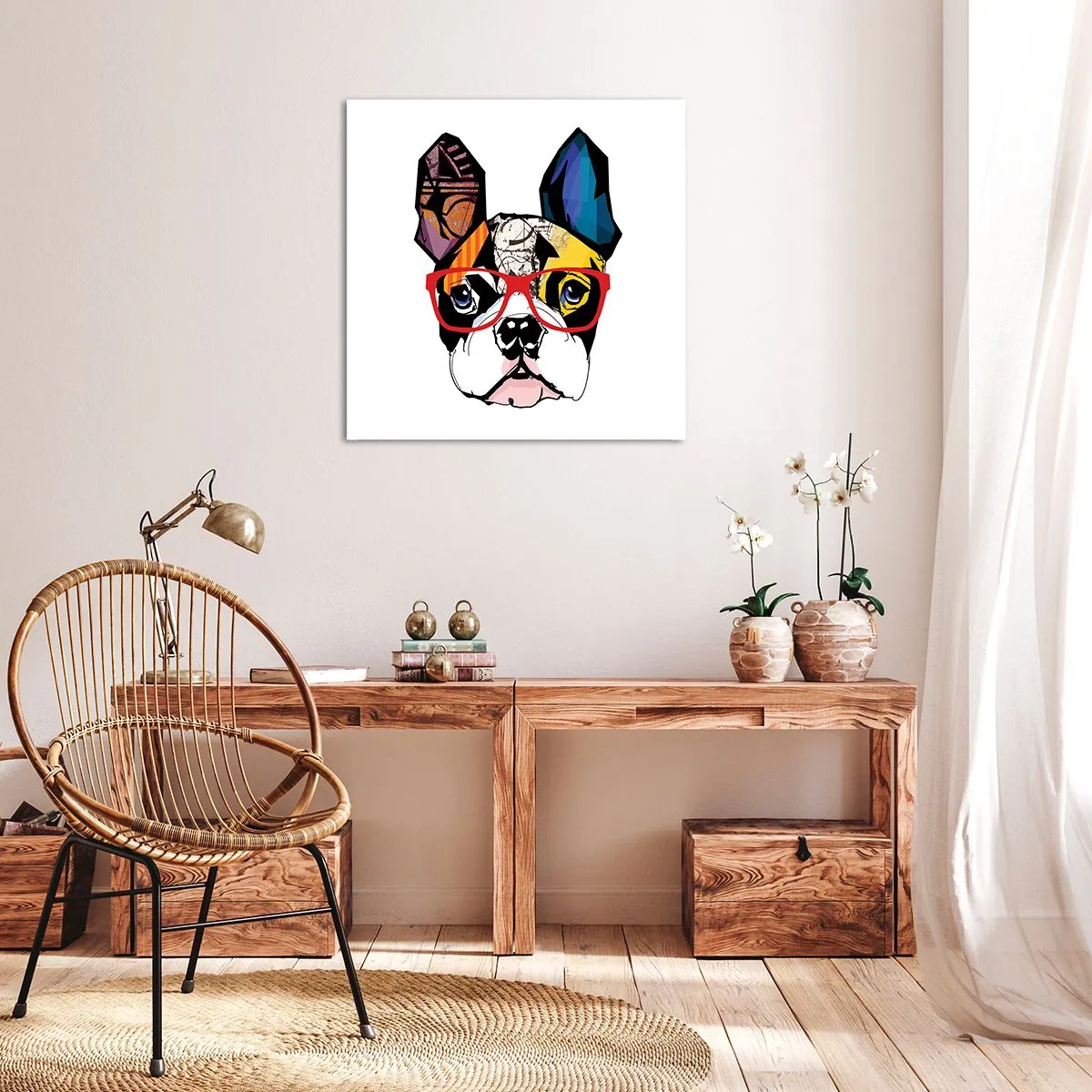 Quadro su tela - Stampe su Tela - Intellettuale - 30x30 cm