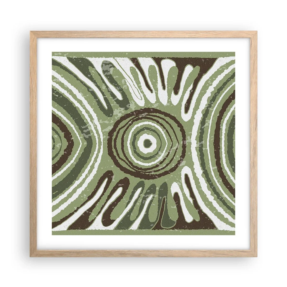 Poster in cornice rovere chiaro - Esplosione di emozioni - 50x50 cm