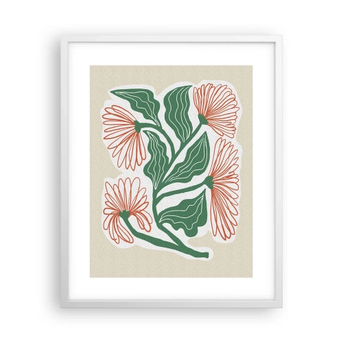 Poster in cornice bianca - Folklore e modernità - 40x50 cm