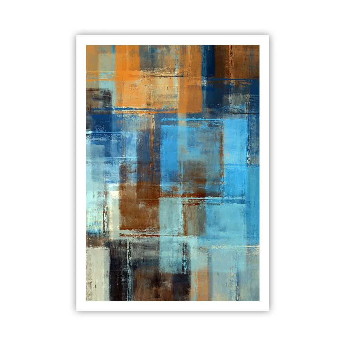 Poster - Attraverso la tenda blu - 70x100 cm