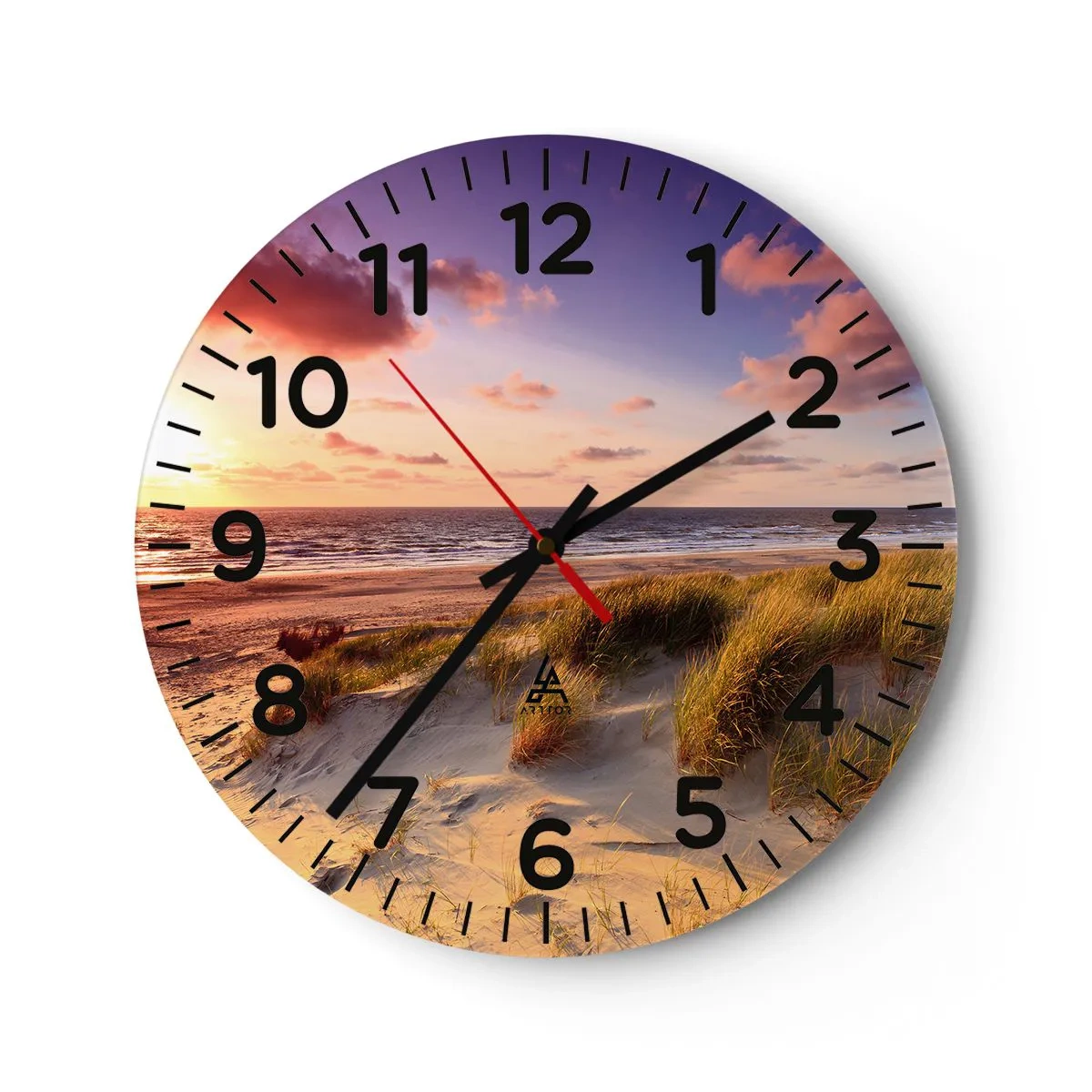Orologio da parete - Orologio in Vetro - L'aria già profuma di estate - 40x40 cm