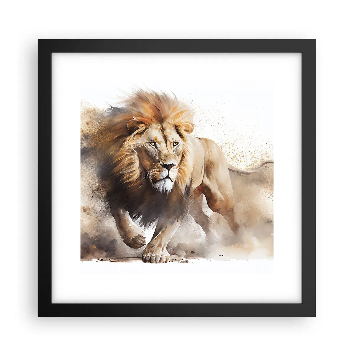 Poster in cornice nera - Il re si è mosso - 30x30 cm