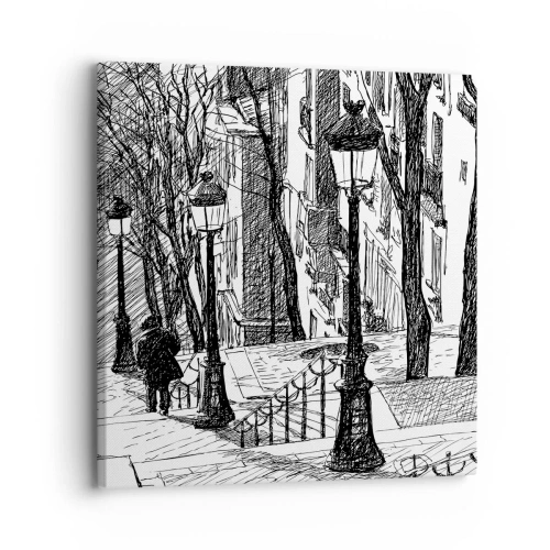 Quadro su tela - Stampe su Tela - Storia d'amore o racconto di paura? - 30x30 cm