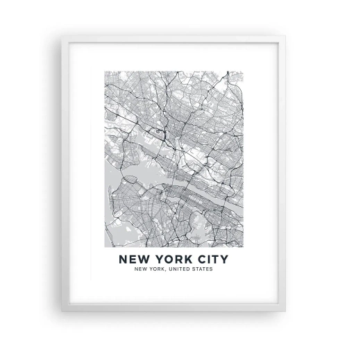 Poster in cornice bianca - Anatomia della metropoli - 40x50 cm