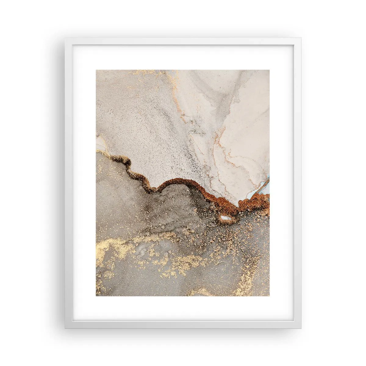 Poster in cornice bianca - Ai confini del colore - 40x50 cm