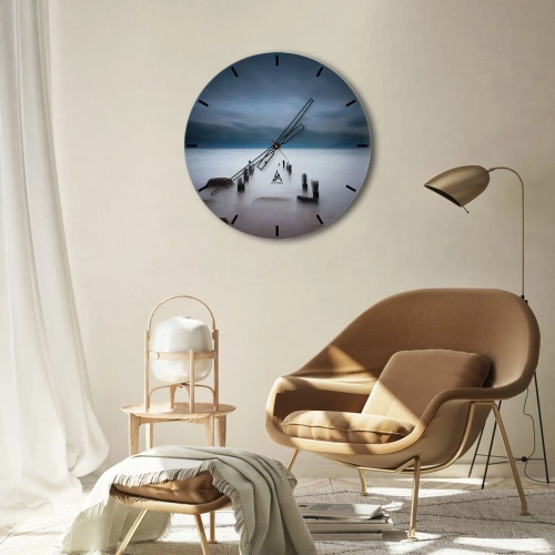 Orologio da parete - Orologio in Vetro - Lago pensieroso - 30x30 cm