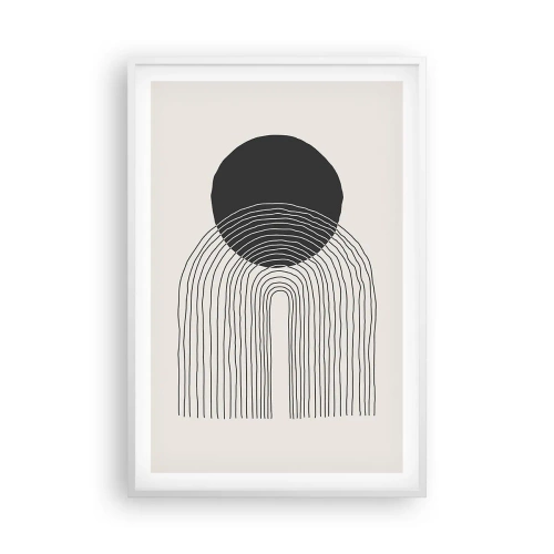 Poster in cornice bianca - Tremore e fiducia - 61x91 cm