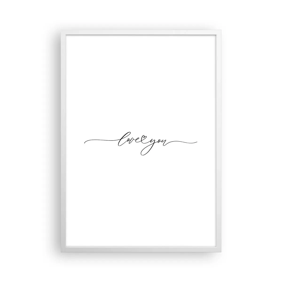 Poster in cornice bianca - Bianco e nero - 50x70 cm