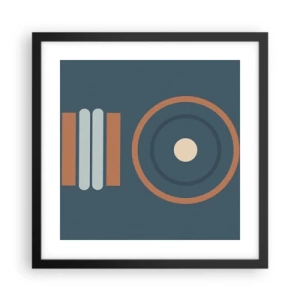 Poster in cornice nera - L'essenza delle cose - 40x40 cm