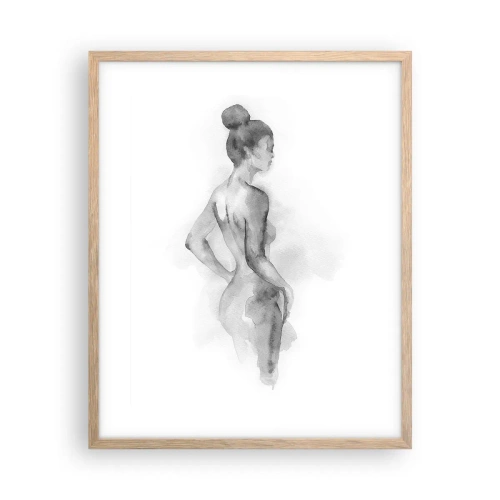 Poster in cornice rovere chiaro - Bella come un quadro - 40x50 cm
