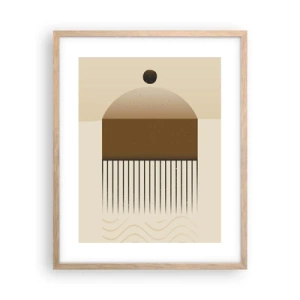 Poster in cornice rovere chiaro - Diversi stati - 40x50 cm