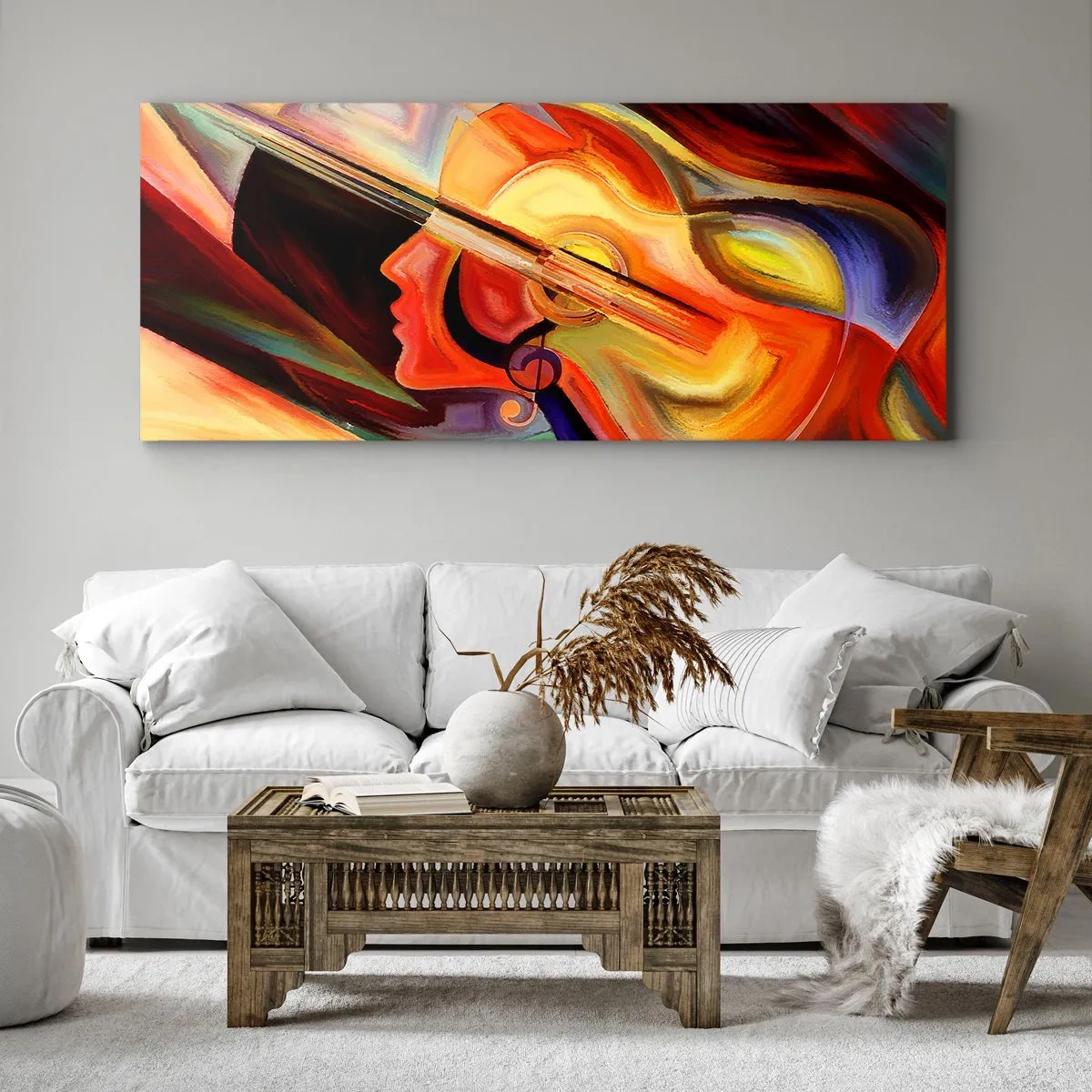 Quadro su tela - Stampe su Tela - L'armonia dei suoni - 90x30 cm