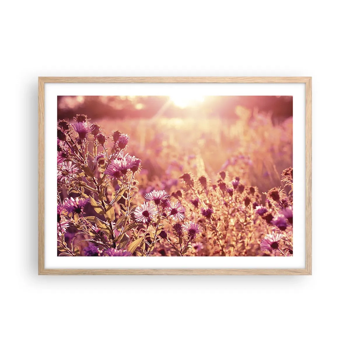 Poster in cornice rovere chiaro - Prima della fine dell'estate - 70x50 cm