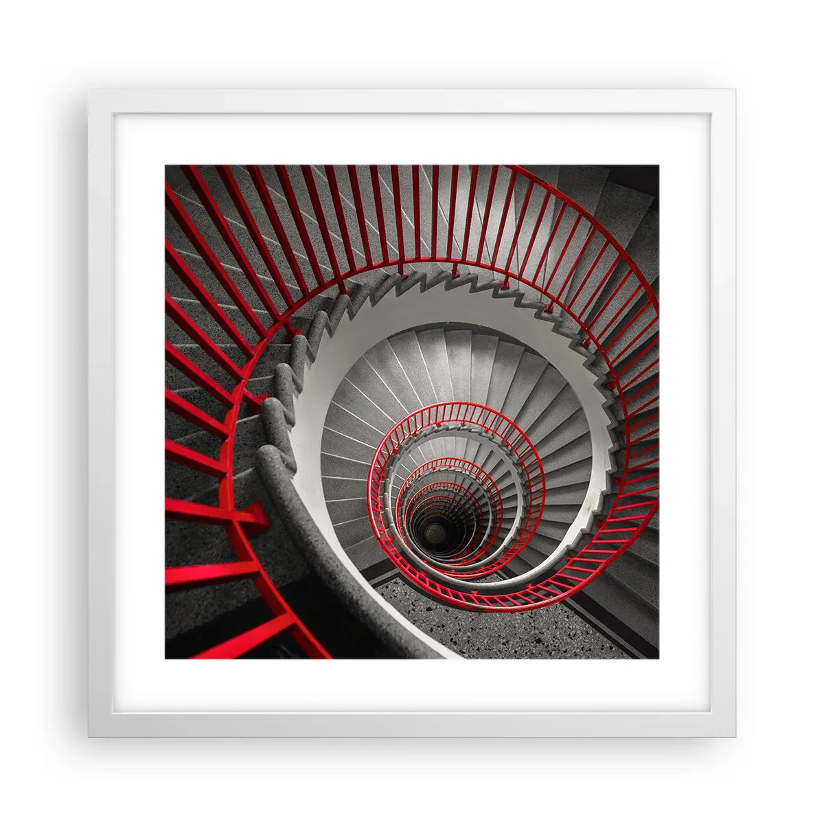 Poster in cornice bianca - I giochi dell'architettura - 40x40 cm