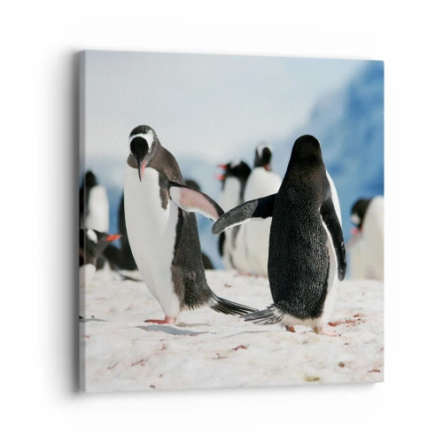 Quadro su tela - Stampe su Tela - Danza sulla neve - 40x40 cm