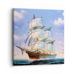 Quadro su tela - Stampe su Tela - Con orgoglio nel vento - 30x30 cm