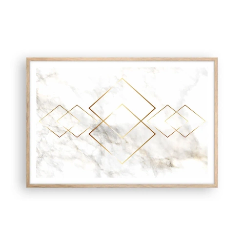 Poster in cornice rovere chiaro - Vista sull'infinito - 91x61 cm