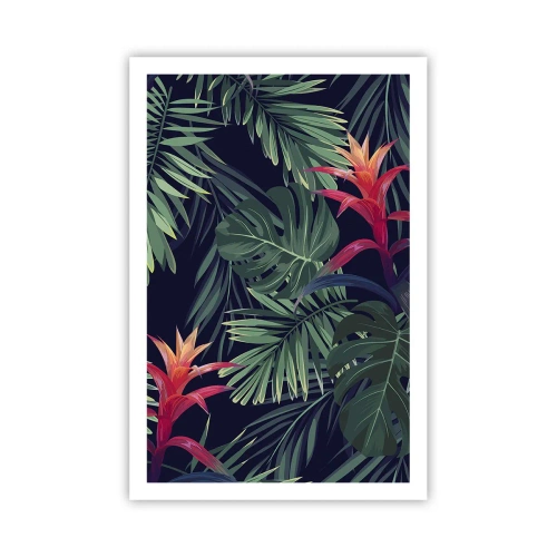 Poster - Fiammante nel verde - 61x91 cm
