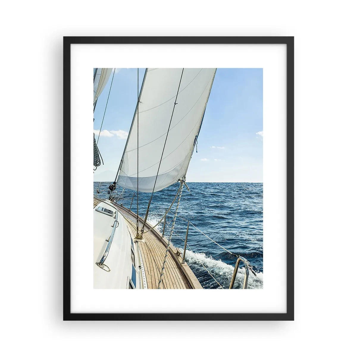 Poster in cornice nera - Benvenuta avventura - 40x50 cm