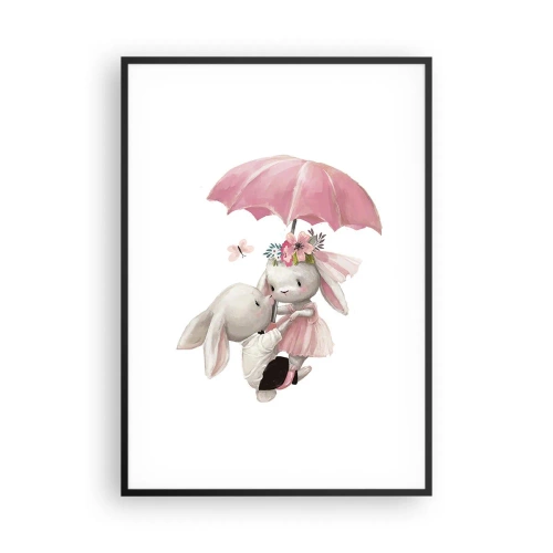 Poster in cornice nera - Questo è proprio amore - 70x100 cm