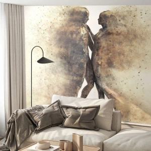 Fotomurali Premium Canvas - Nati dalla polvere, per amare - Astrazione, Donna e Uomo, Amore - 350x256 cm