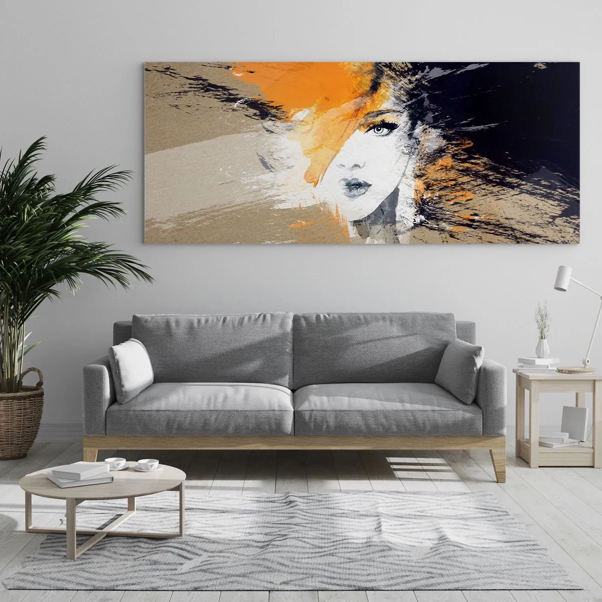 Quadro su vetro - E la luce fu - 100x40 cm