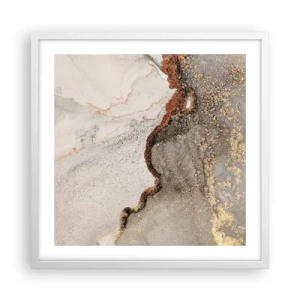 Poster in cornice bianca - Ai confini del colore - 50x50 cm