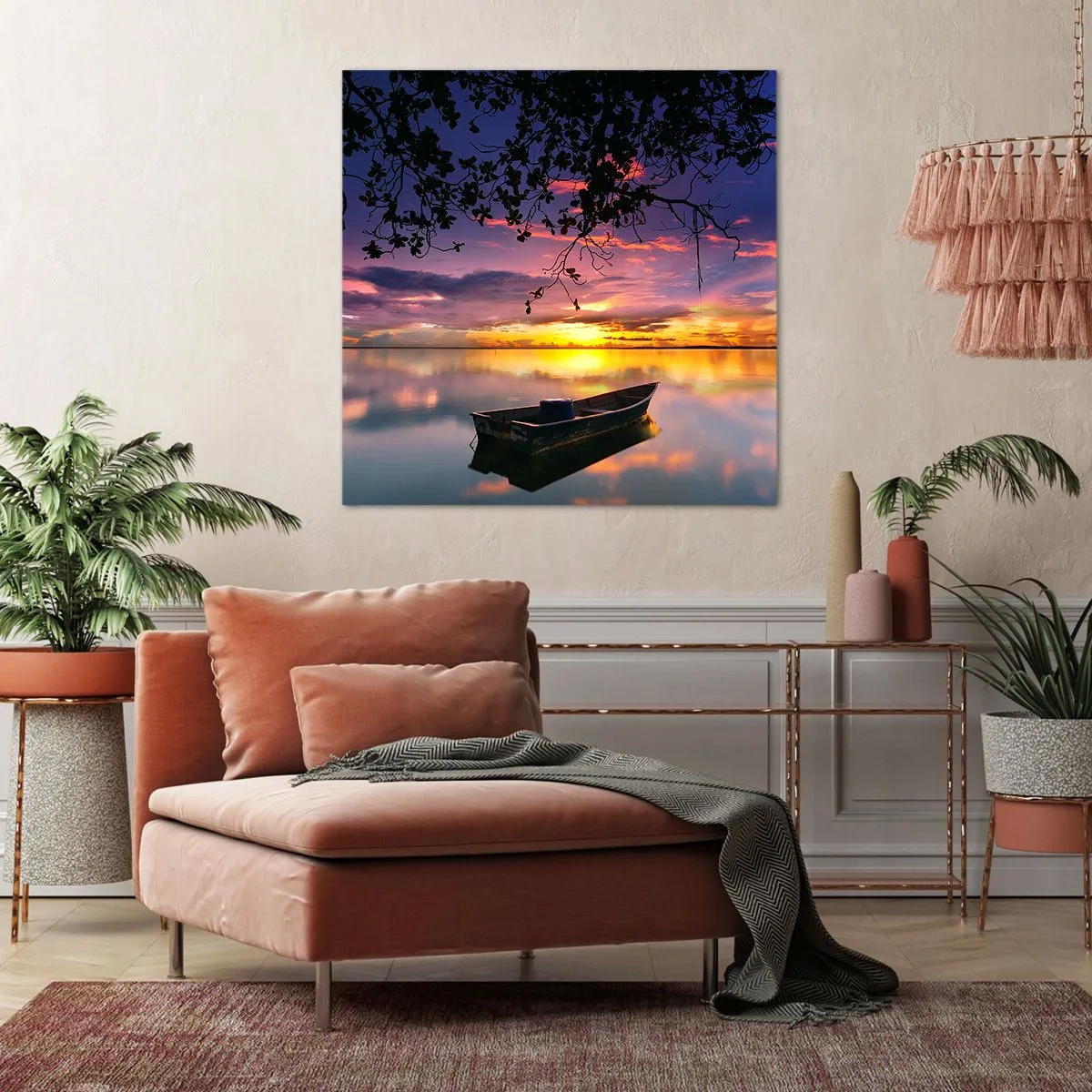 Quadro su tela - Stampe su Tela - Ti sembra di essere sospeso nel cielo... - 30x30 cm