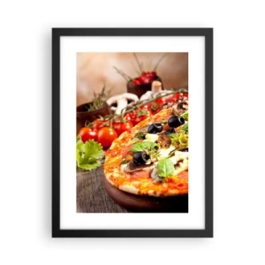 Poster in cornice nera - Con ingredienti tellurici - 30x40 cm