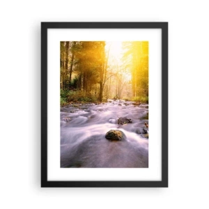 Poster in cornice nera - Malachite in cornice oro-argento - 30x40 cm