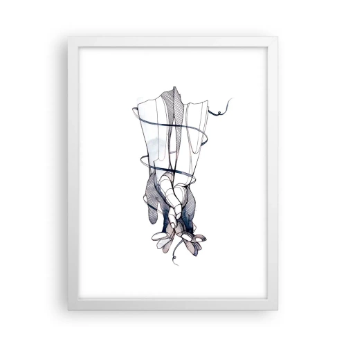 Poster in cornice bianca - Studio del tocco - 30x40 cm