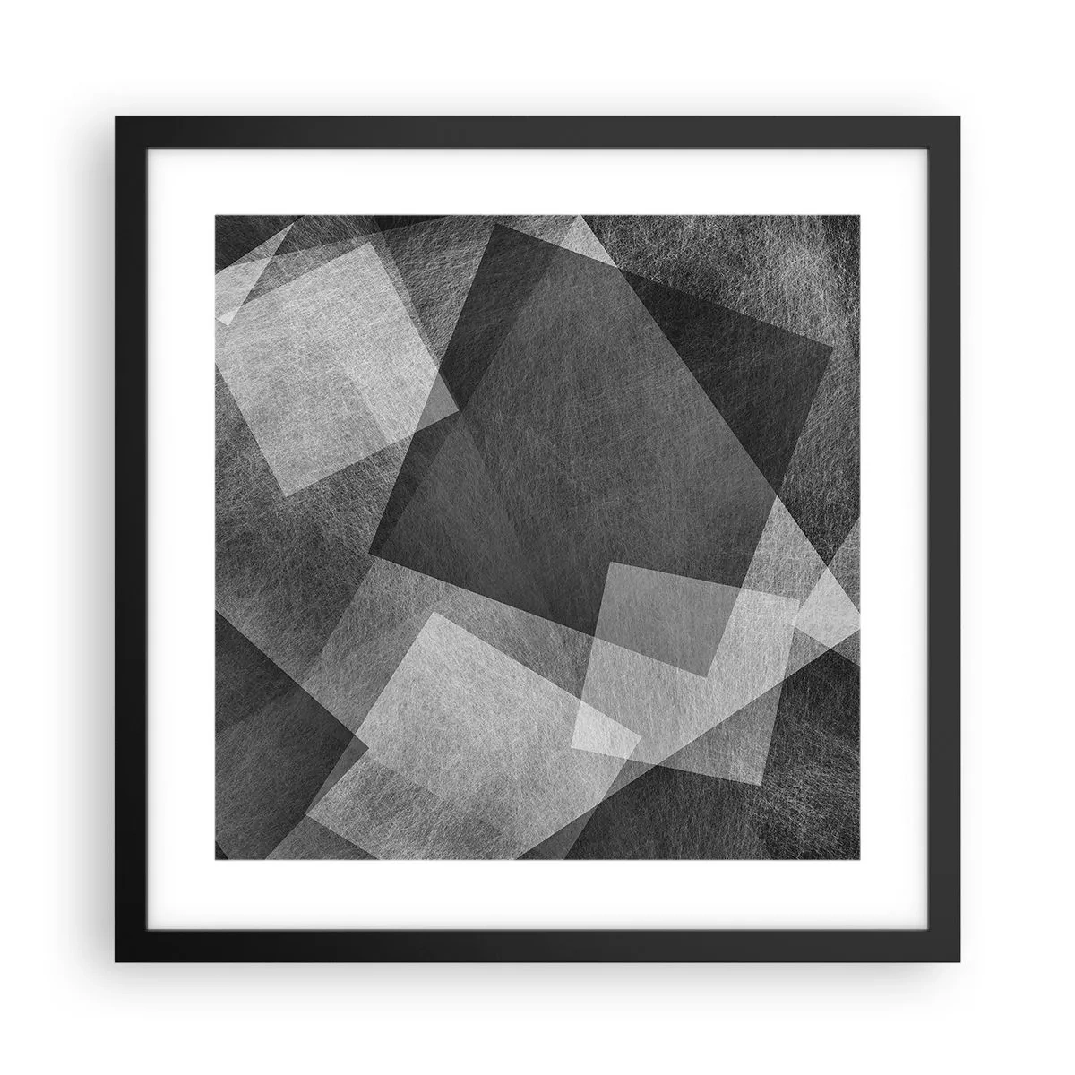 Poster in cornice nera - Simbolo eterno di ordine e durata - 40x40 cm