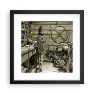 Poster in cornice nera - Nel capanno di zio Alfredo - 30x30 cm