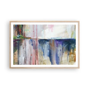Poster in cornice rovere chiaro - Impressioni e suggestioni colorate - 91x61 cm