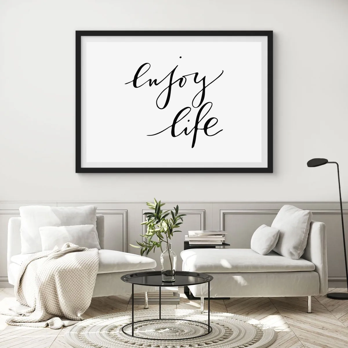 Poster in cornice nera - Niente da aggiungere... - 40x30 cm