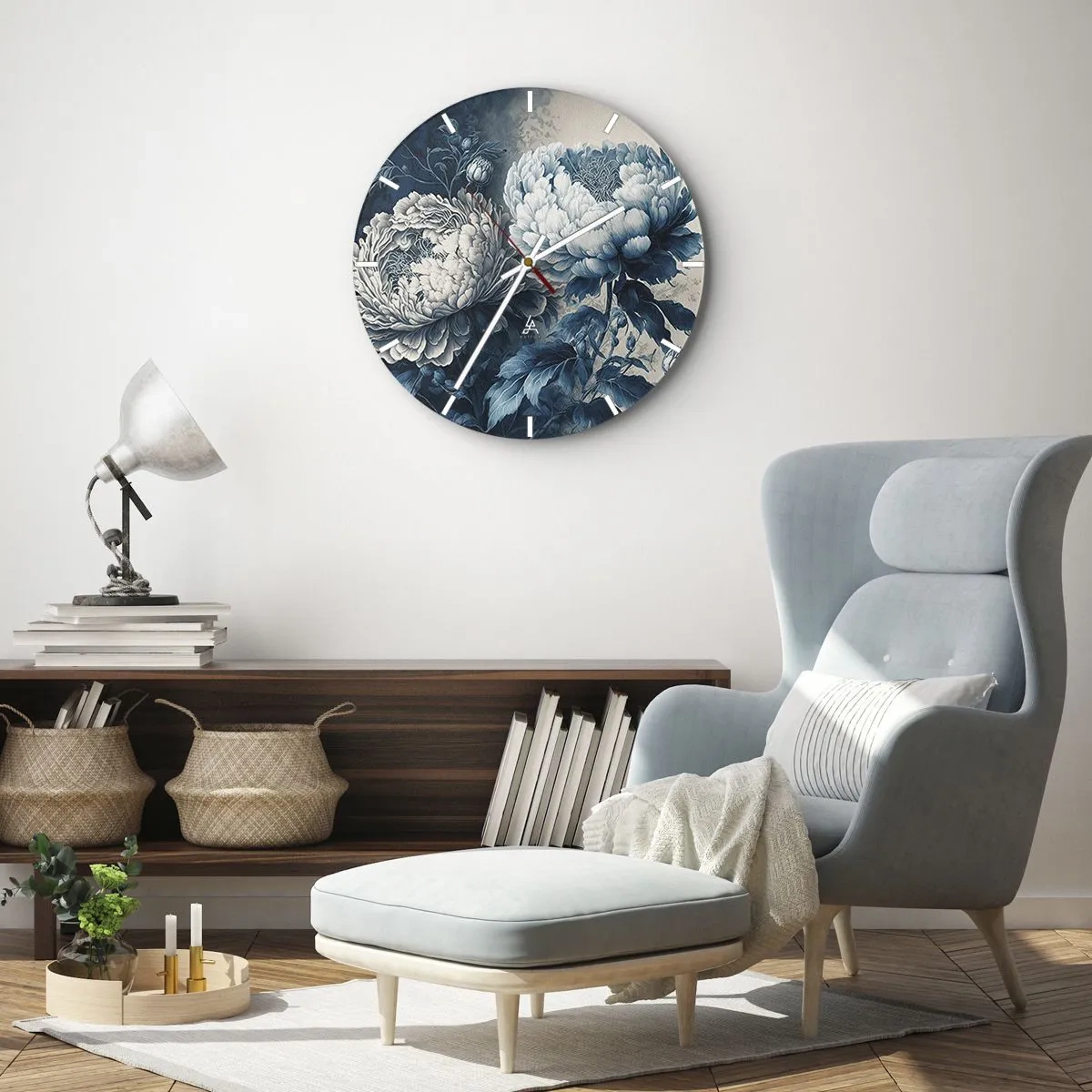 Orologio da parete - Orologio in Vetro - Coppia perfetta - 40x40 cm