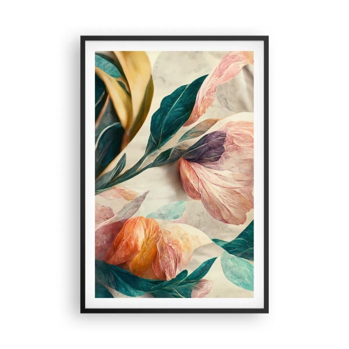 Poster in cornice nera - I fiori delle isole del sud - 61x91 cm