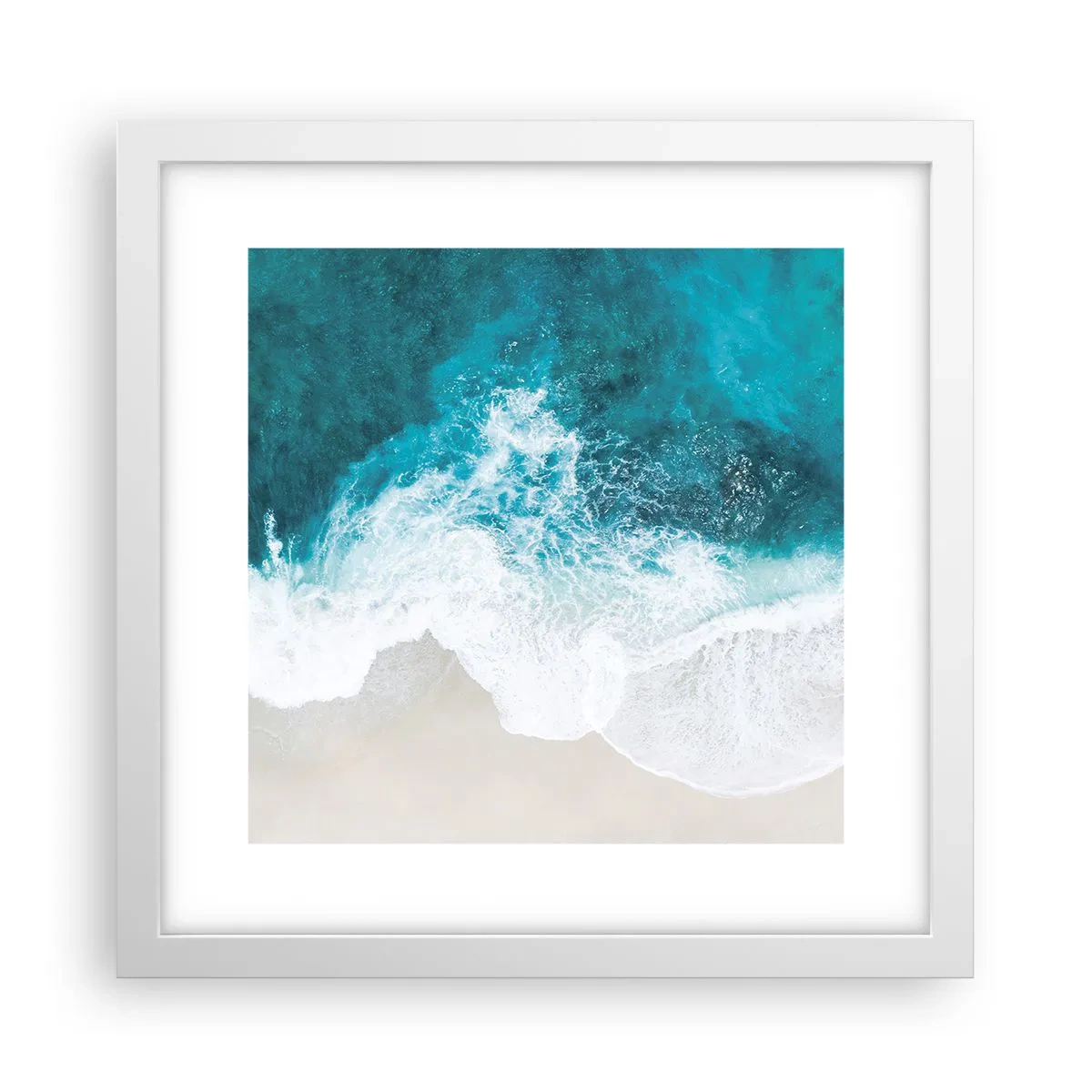 Poster in cornice bianca - Morbidezza naturale - 30x30 cm