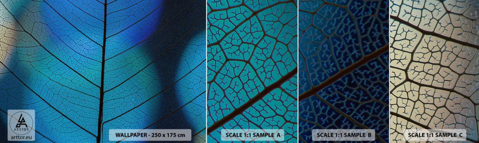 Campione Di Fotomurale Standard Eco - Struttura intricata - Foglia, Natura, Pianta - 100x30 cm