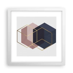 Poster in cornice bianca - La forza della semplicità - 30x30 cm
