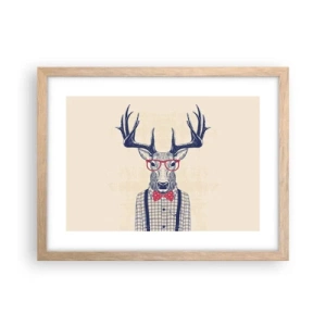 Poster in cornice rovere chiaro - Divertente stravaganza - 40x30 cm