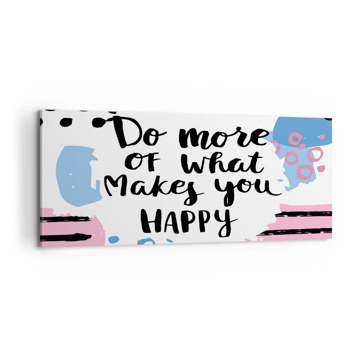 Quadro su tela - Stampe su Tela - Come essere felici - 100x40 cm