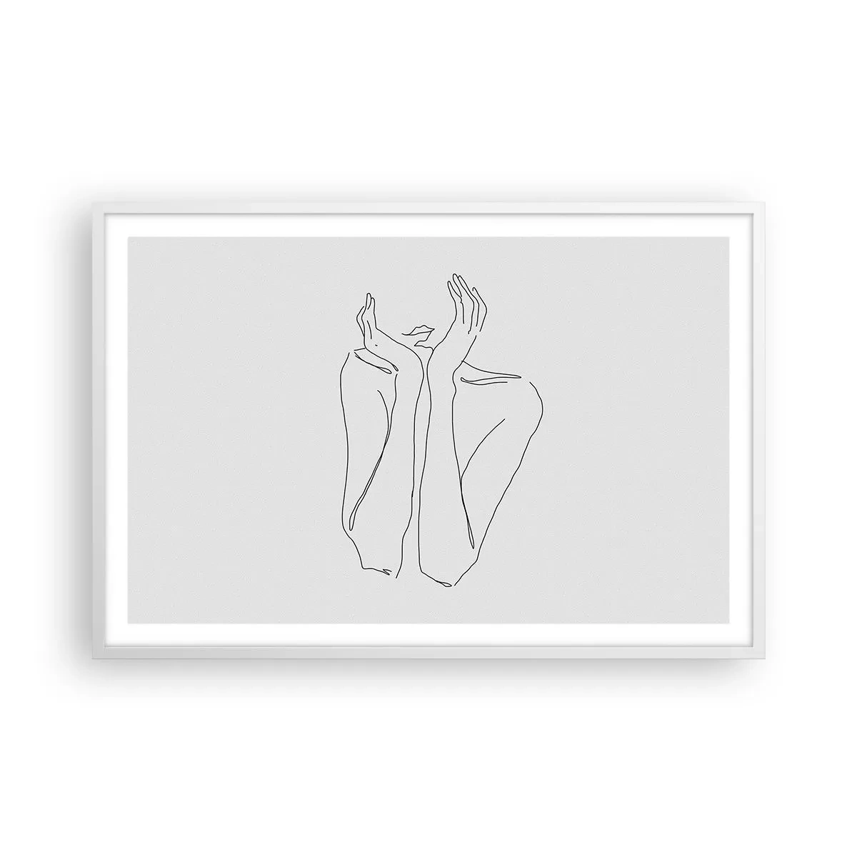 Poster in cornice bianca - Quello che sognano le ragazze - 91x61 cm