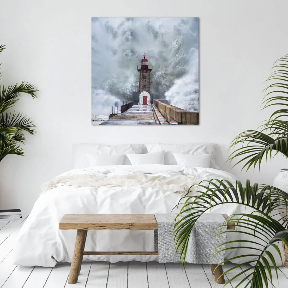 Quadro su tela - Stampe su Tela - Fragore delle acque, rumore di tempesta - 50x50 cm