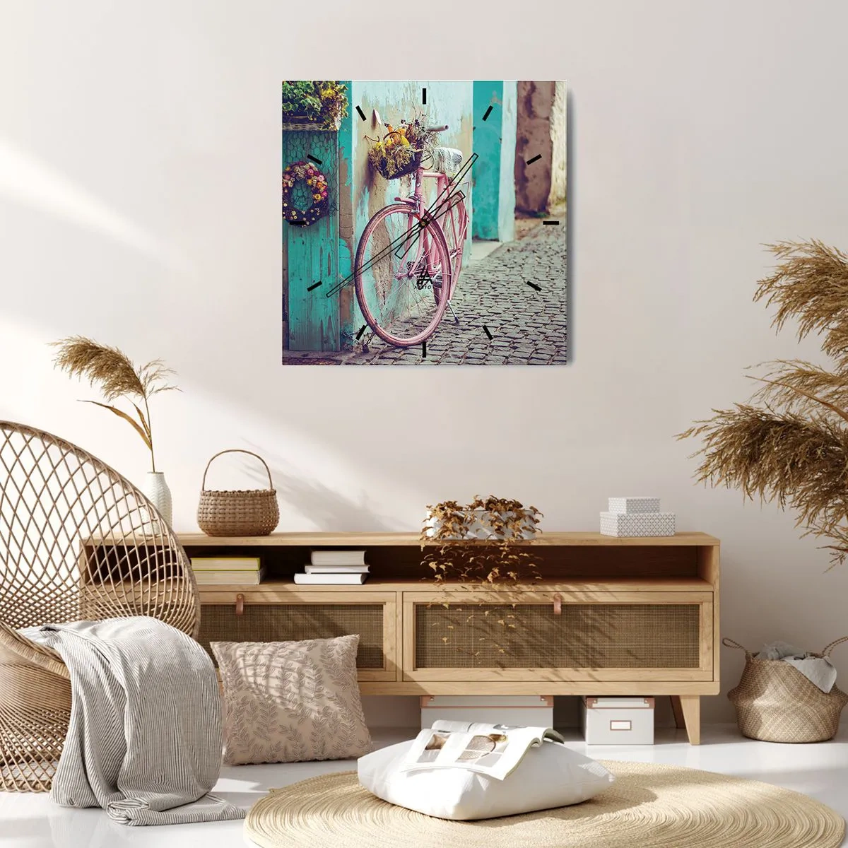 Orologio da parete - Orologio in Vetro - Torno subito - 30x30 cm