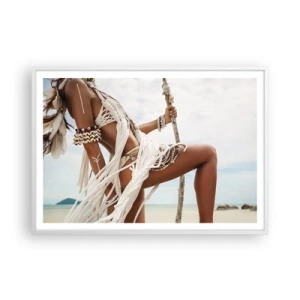 Poster in cornice bianca - La sacerdotessa del sole - 100x70 cm