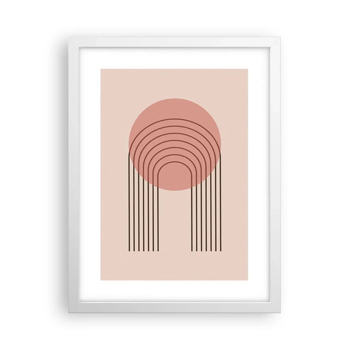 Poster in cornice bianca - Attrazione irresistibile - 30x40 cm