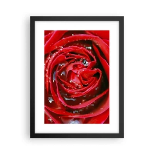 Poster in cornice nera - Nelle gocce della rugiada - 30x40 cm
