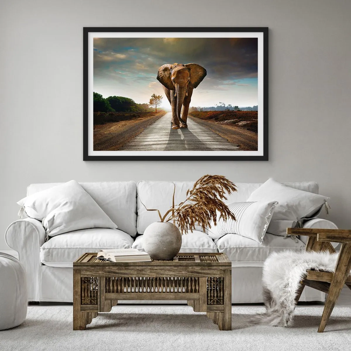 Poster in cornice nera - E non nel negozio di cristalli - 50x40 cm