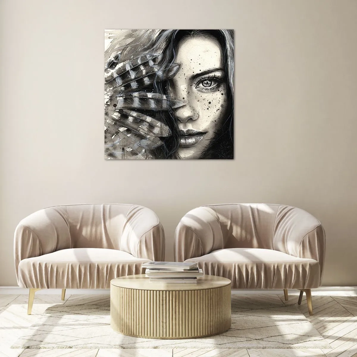 Quadro su vetro - Bellezza selvaggia - 60x60 cm